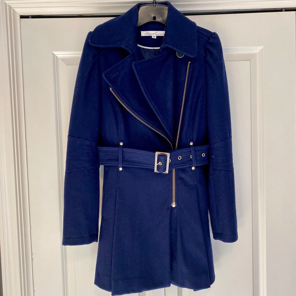 Kenneth Cole Trench Coat Wool-Blend